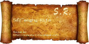 Sümeghy Rita névjegykártya