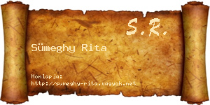 Sümeghy Rita névjegykártya